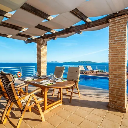 Seafront Karavi With Private Sea Access - Iris Lefkada Vila *